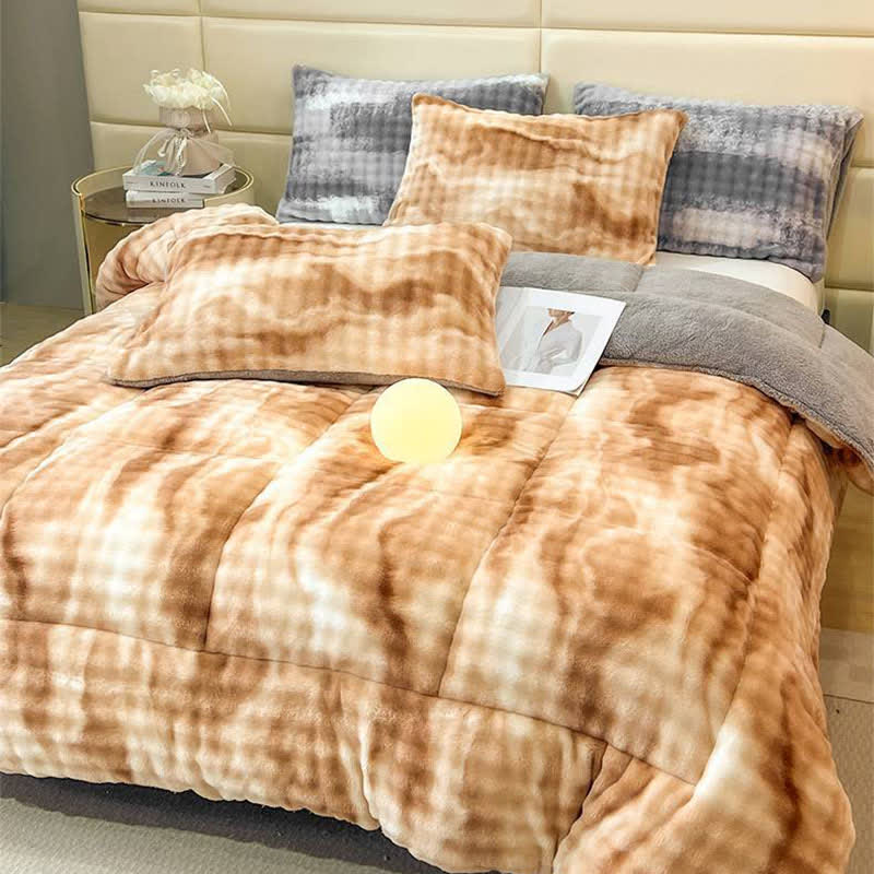 Fluffy Gradient Color Sherpa Warm Blankets