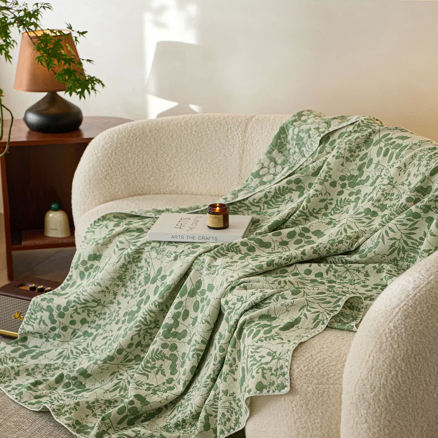 Soft Style Floral Cotton Gauze Quilt