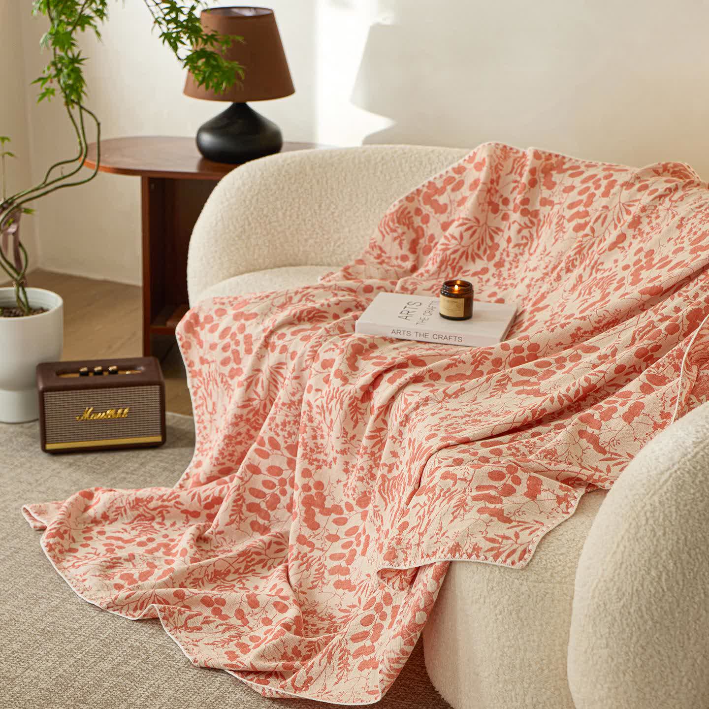 Soft Style Floral Cotton Gauze Quilt