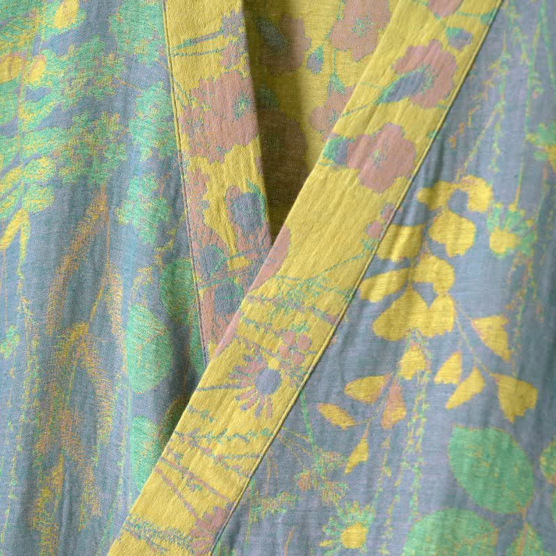 Lotus Organic Cotton Gauze Kimono Robe