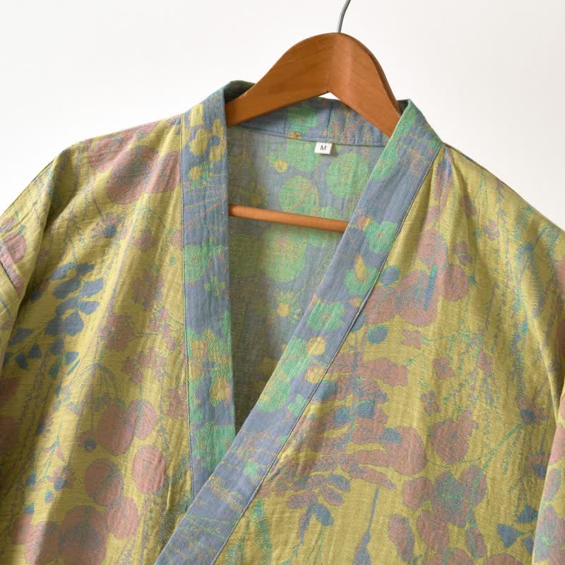 Lotus Organic Cotton Gauze Kimono Robe
