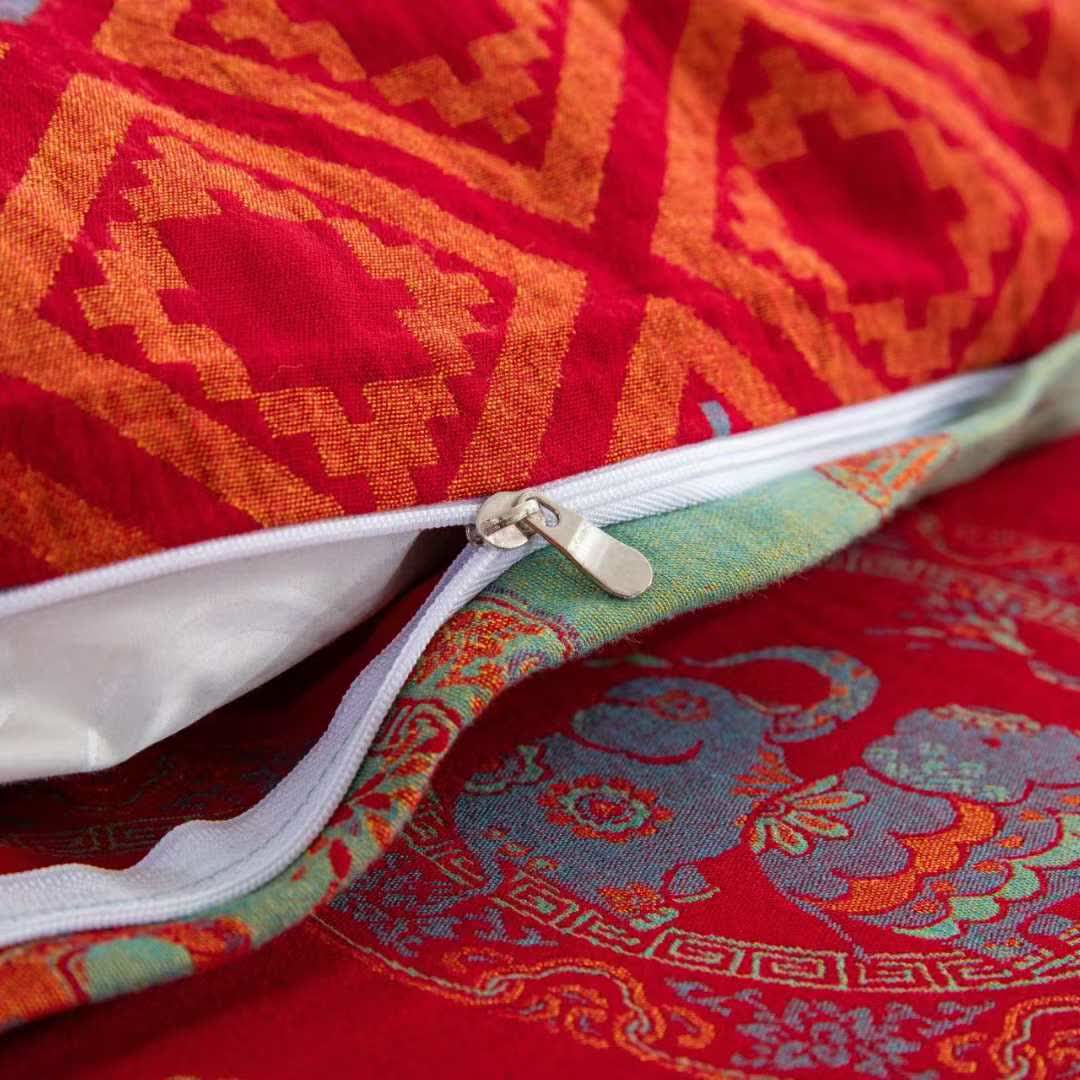 Thai Elephant Cotton Gauze Bedding Set(4pcs)