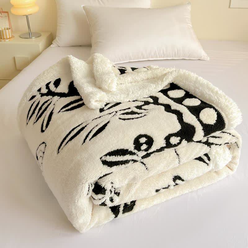 Tree Butterfly Jacquard Throw Blanket
