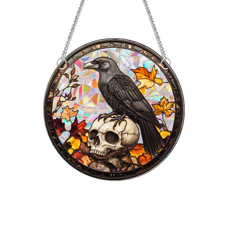 Halloween Stained Sun Catcher  Window Hanging