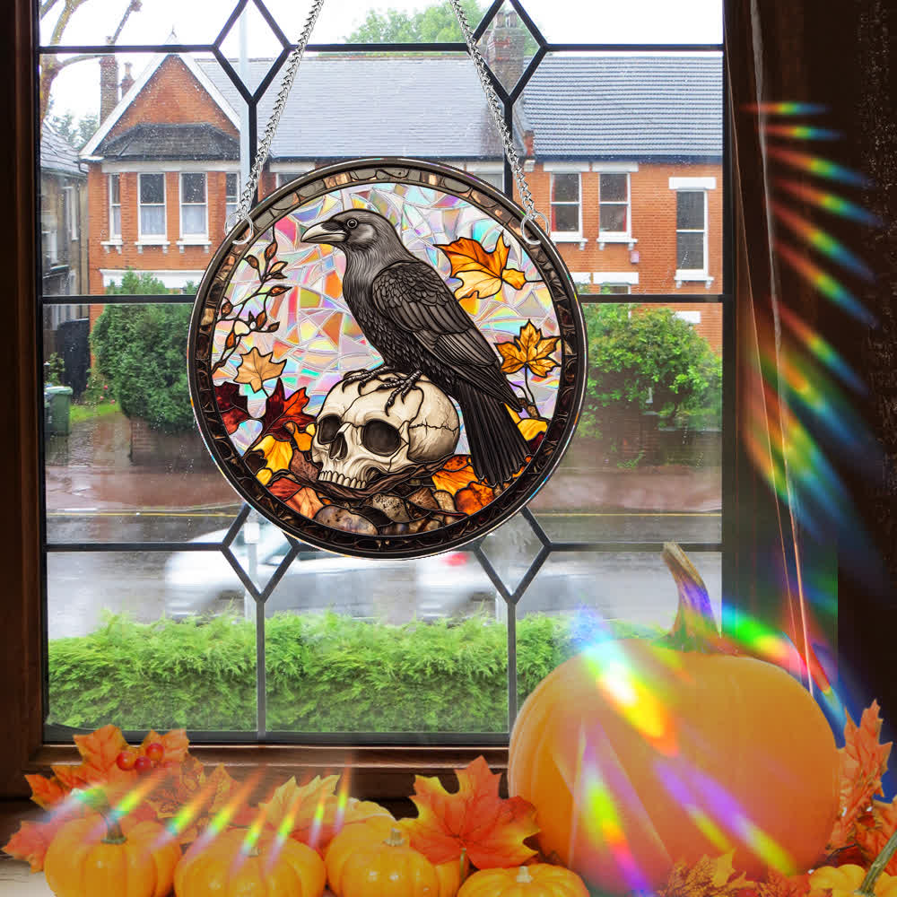 Halloween Stained Sun Catcher  Window Hanging