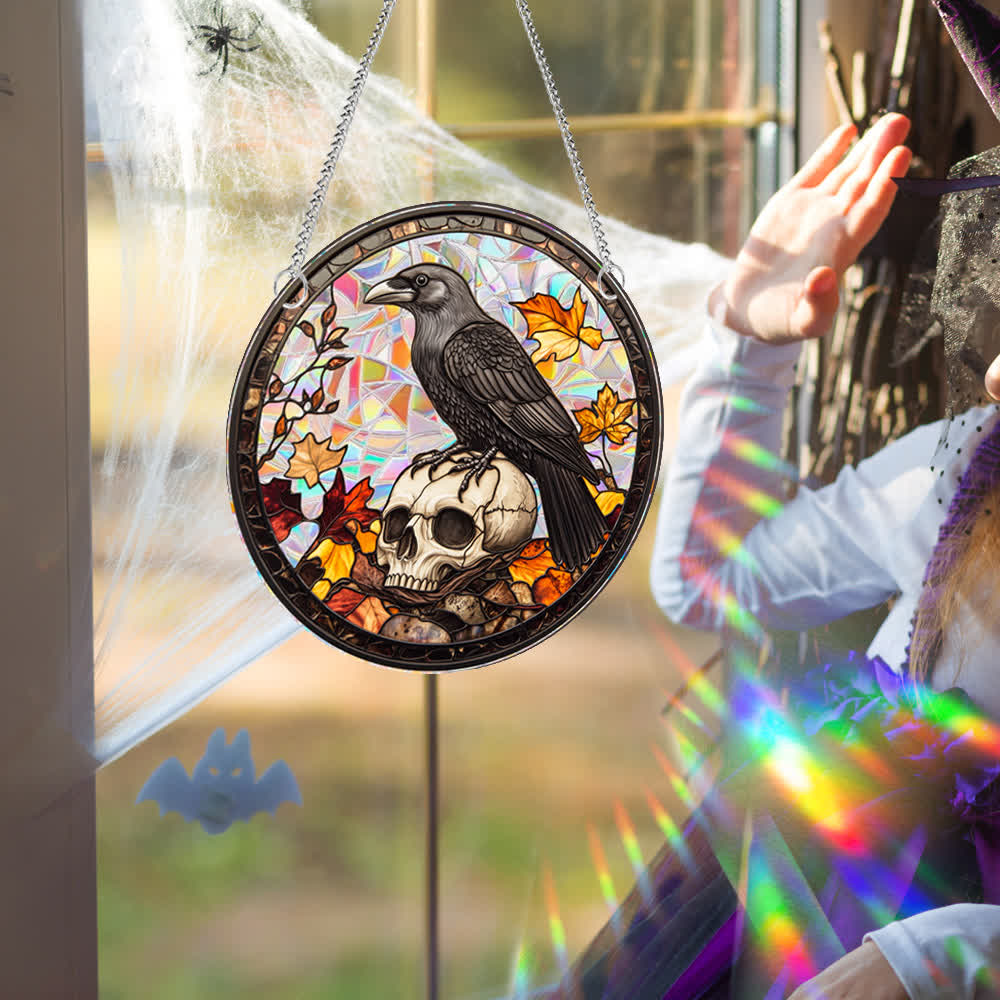 Halloween Stained Sun Catcher  Window Hanging