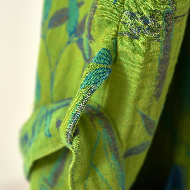 Two-Tone Bamboo Cotton Gauze Kimono Robe