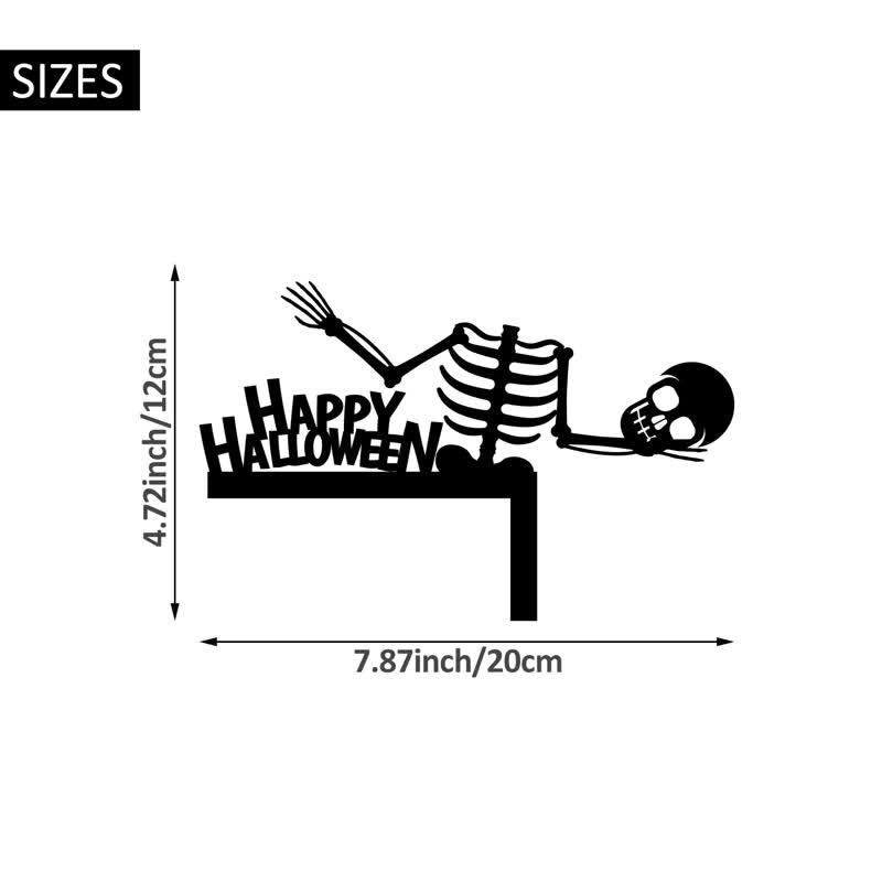 Halloween Skeleton Door Corner Decoration