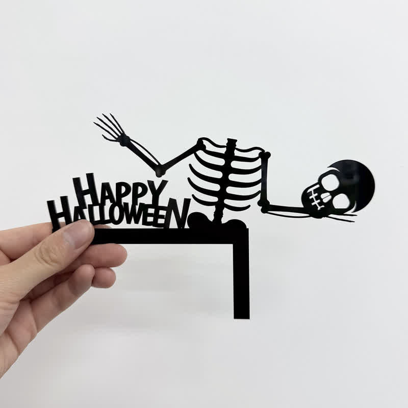 Halloween Skeleton Door Corner Decoration