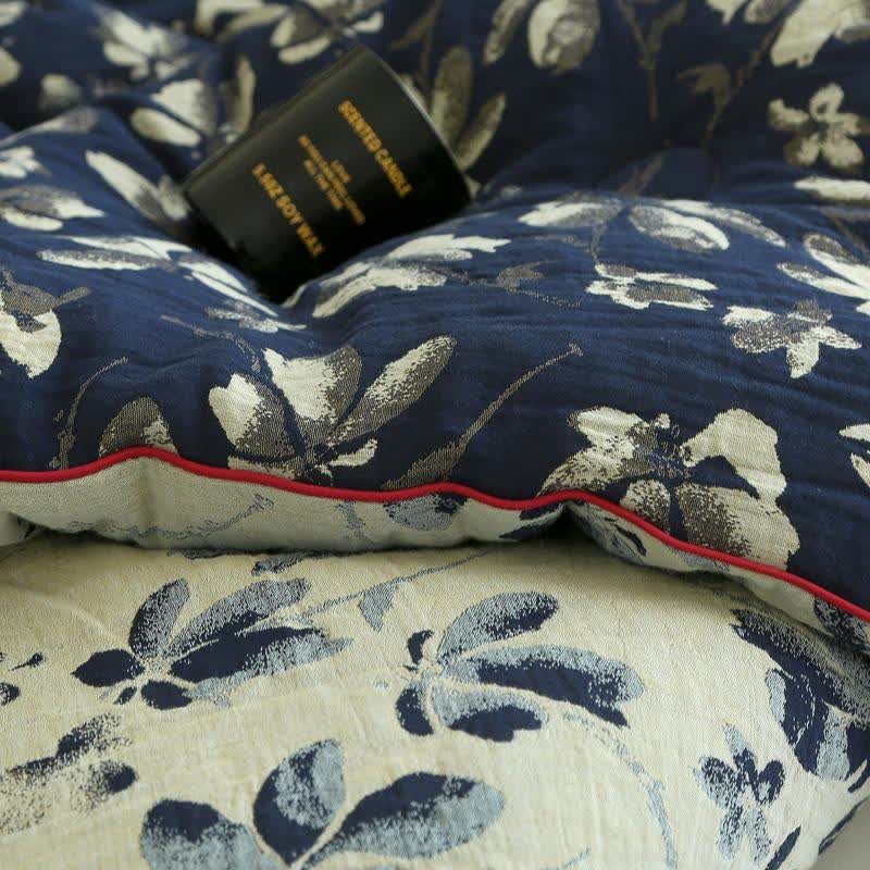 Flourish Flower  Cotton Gauze Jacquard Quilt