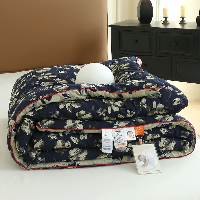 Flourish Flower  Cotton Gauze Jacquard Quilt