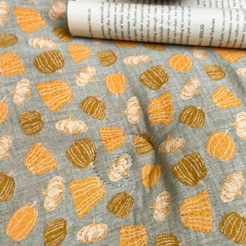 Fun Pumpkin Cotton Gauze Jacquard Quilt
