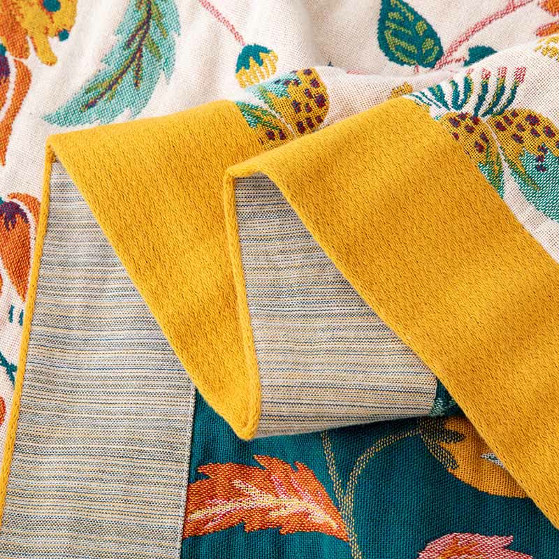 Forest Squirrel Rabbit Natural Cotton Quilt