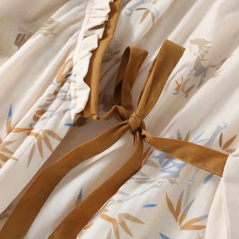 Long Sleeve Cotton Gauze Pajama Set