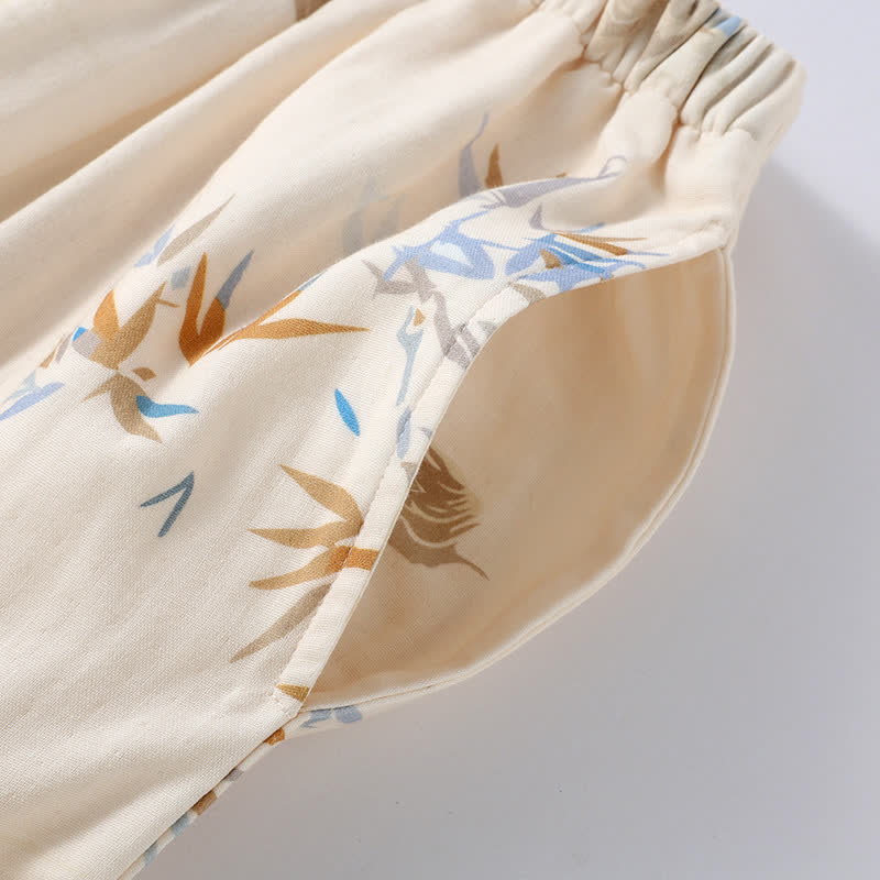 Long Sleeve Cotton Gauze Pajama Set