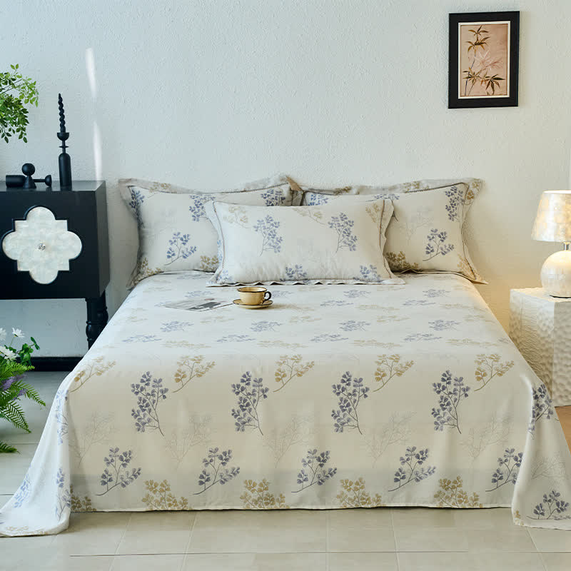 Vine Floral Silky Soft Summer Coverlet
