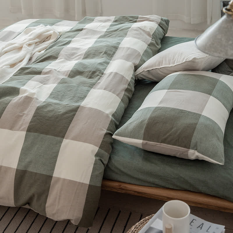 Simple Style Duvet Cover Dorm Bedding Set