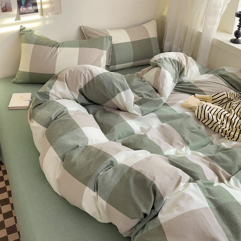 Simple Style Duvet Cover Dorm Bedding Set