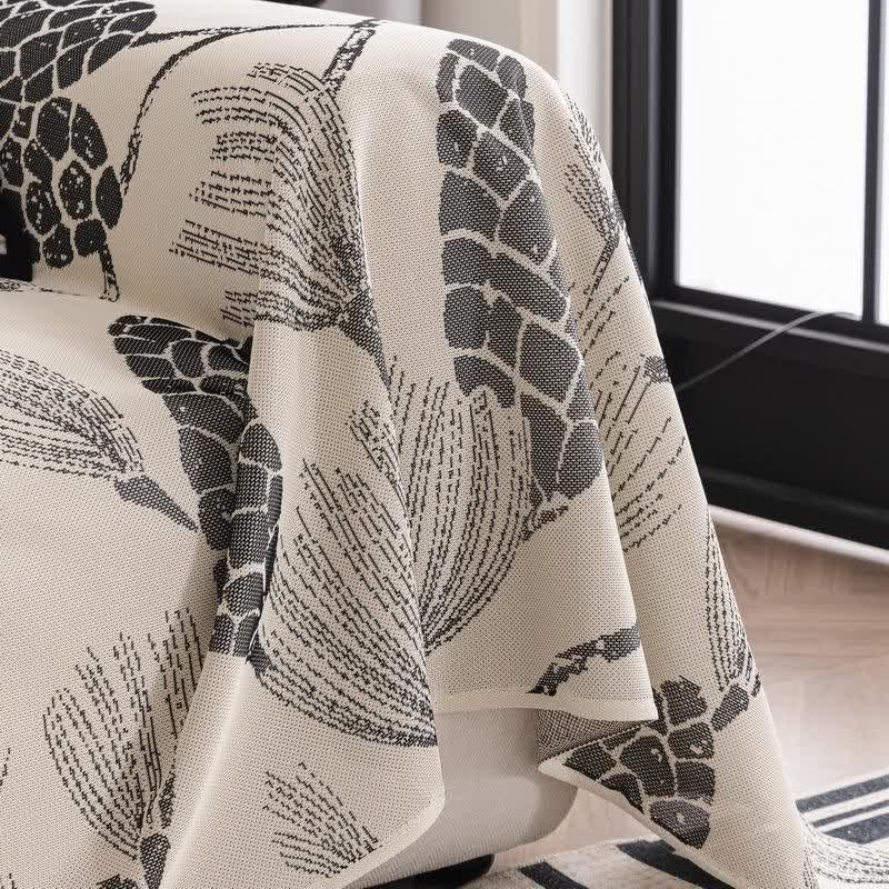 Pine Cone Ice Silk Sofa Protector
