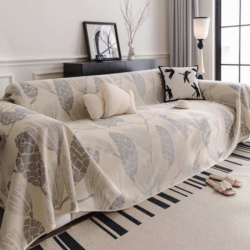Pine Cone Ice Silk Sofa Protector