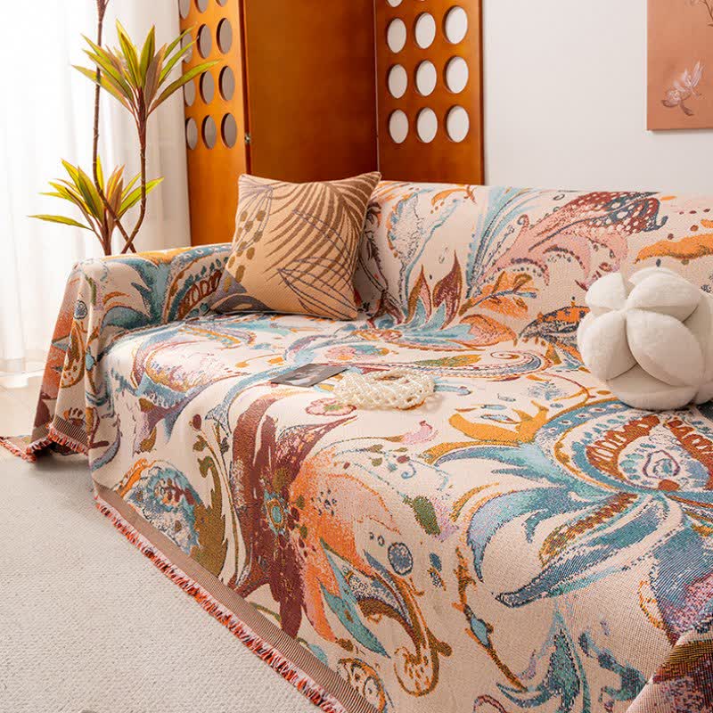 Retro Art Pattern Sofa Protector