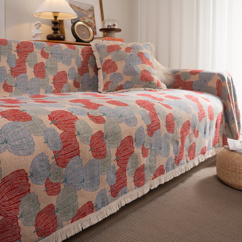 Vintage Jacquard Pumpkin Sofa Protector