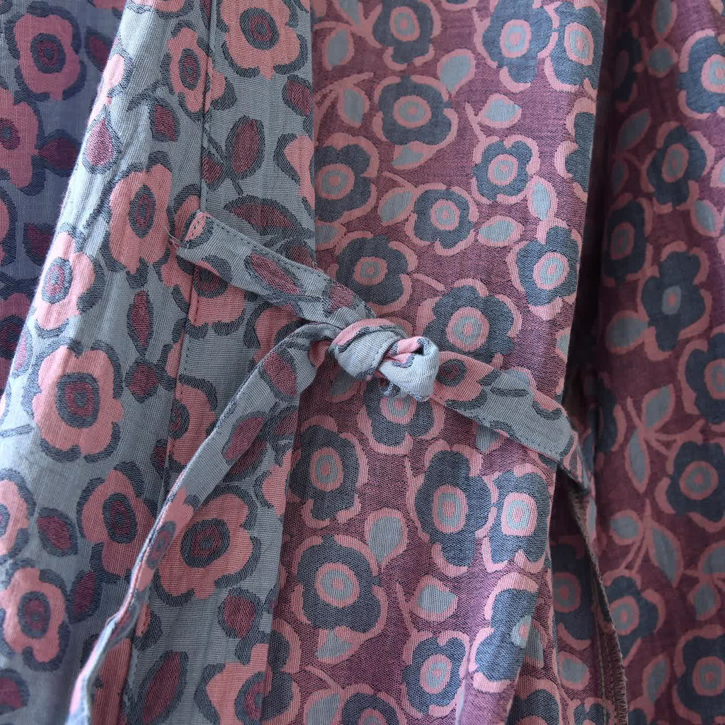 Begonia Cotton Japanese Kimono Robe