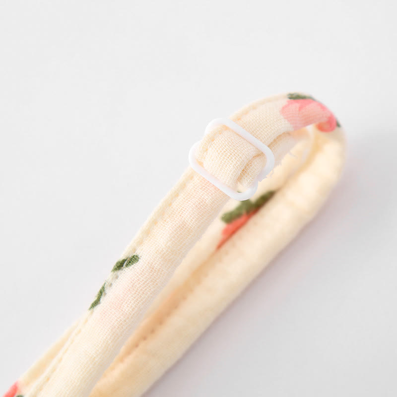 Kapok Flower Cotton Gauze Ruffle Pajamas