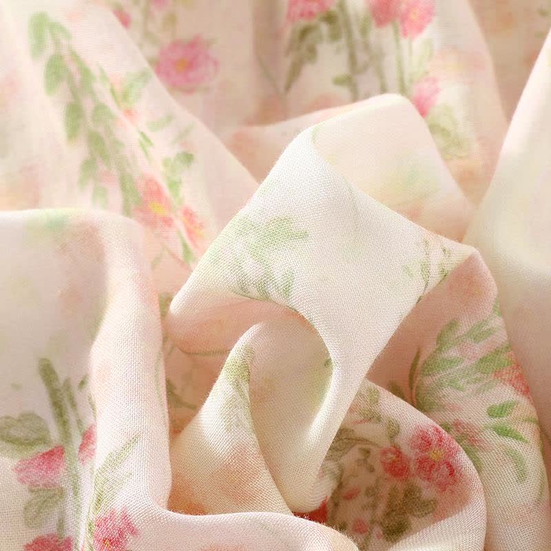 Pink Rose Padded Ruffle Sleeveless Nightwear