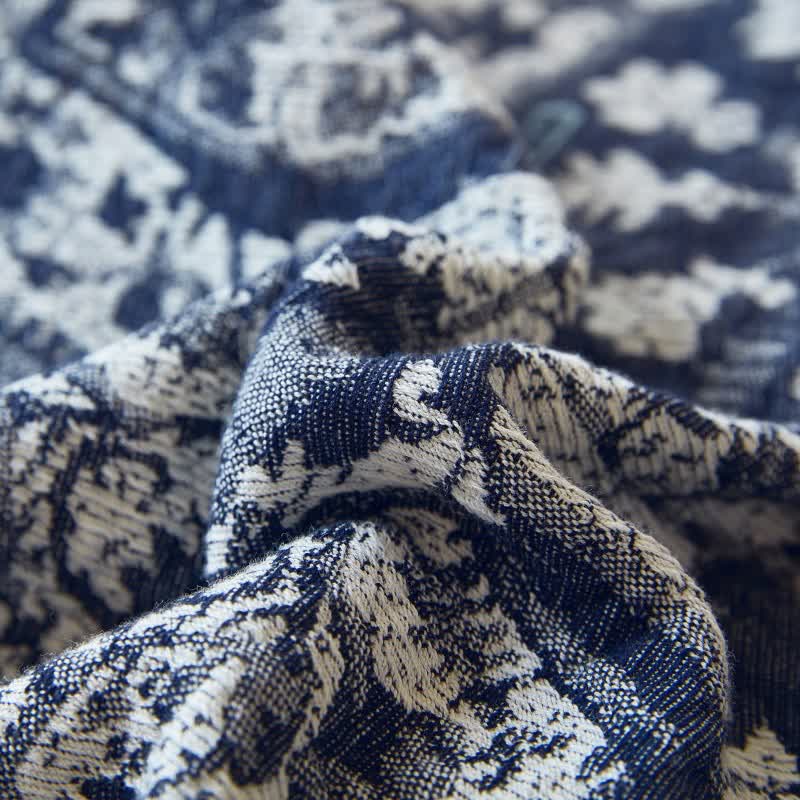 Retro Tribal Cotton Gauze Tassel Quilt