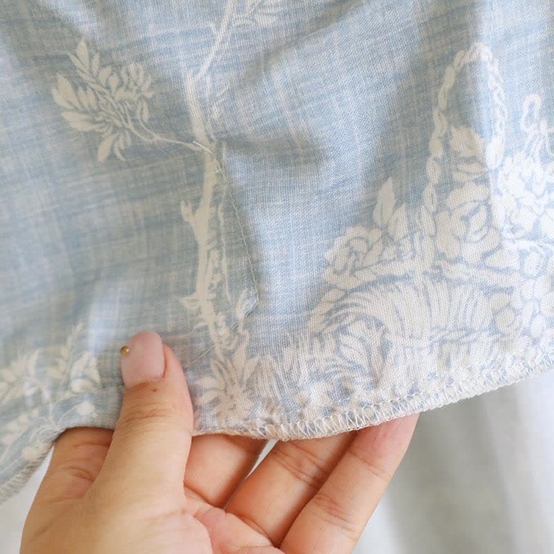 Rose Bow Cotton Padded Cami Nightdress