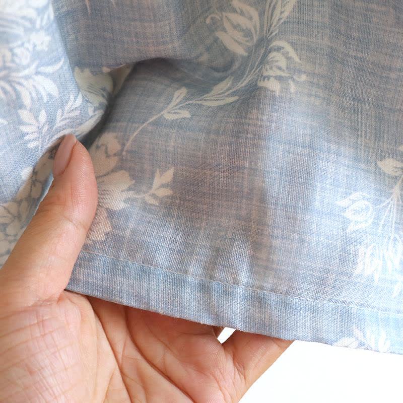 Rose Bow Cotton Padded Cami Pajamas