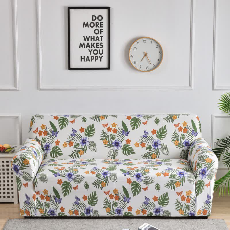 Butterfly Floral Stretch Sofa Slipcover