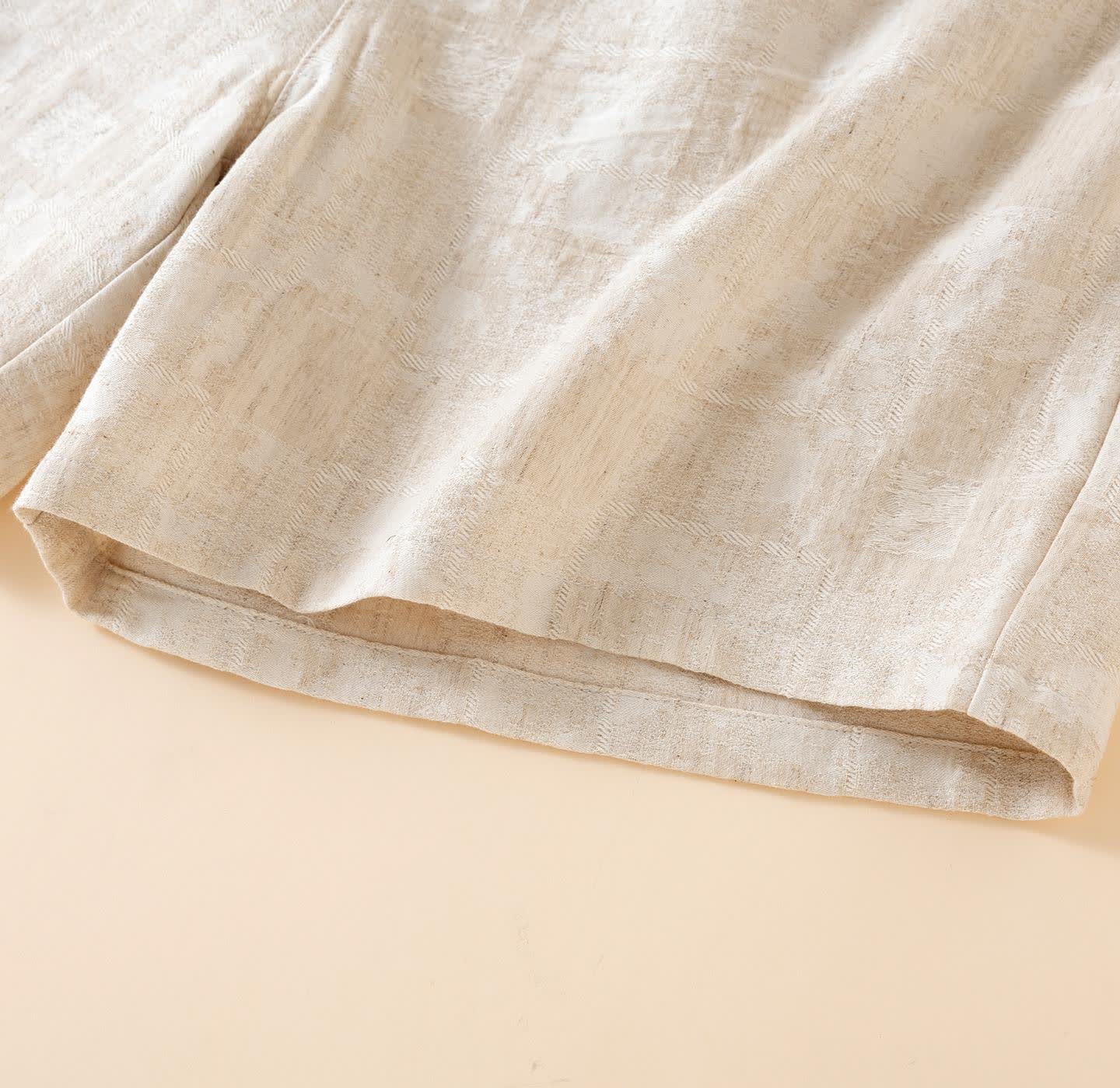 Couple Matching Cotton Linen Pajama Shorts