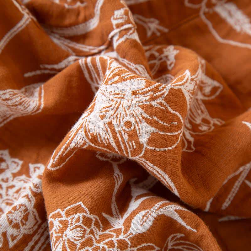 Lily Jacquard Cotton Gauze Lounge Pants