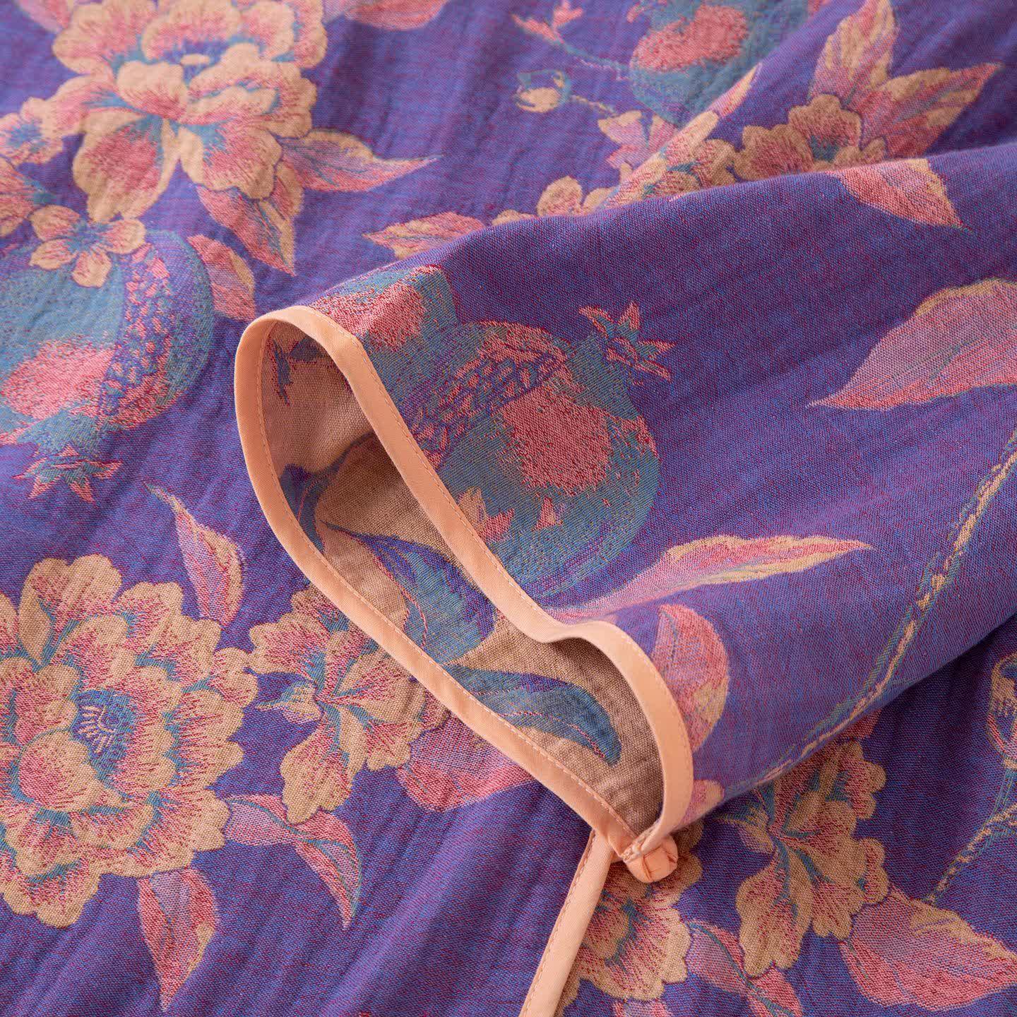 Oriental Style Peony Pomegranate Cotton Sleepwear