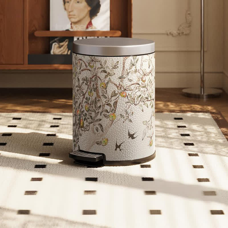 Rustic Double Layer Pastoral Trash Can