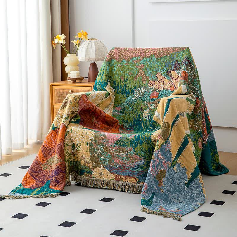 Vintage Floral Organic Cotton Gauze Quilt