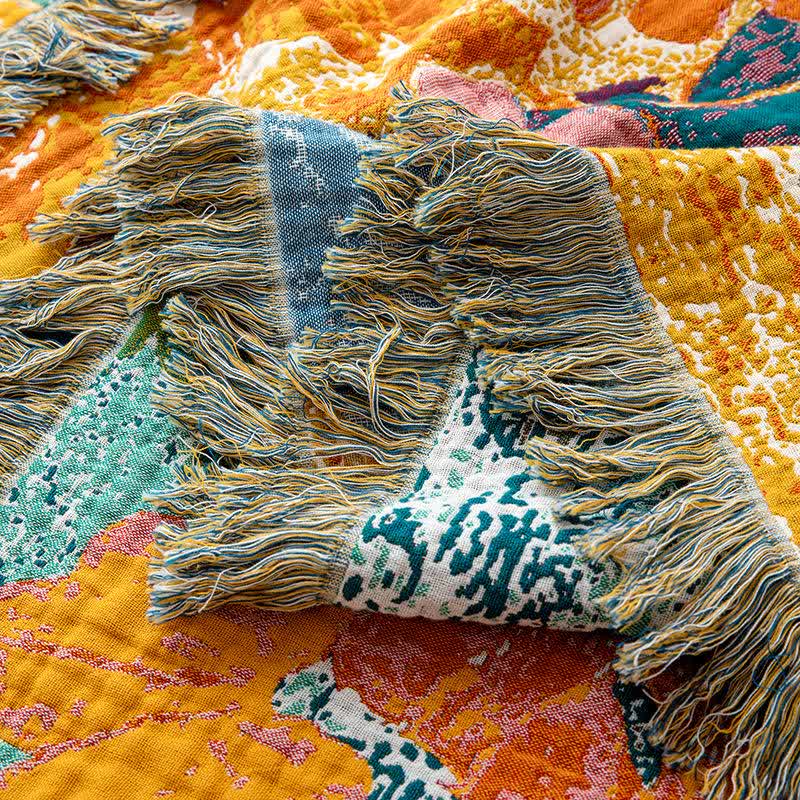 Peach Blossom Organic Cotton Gauze Quilt