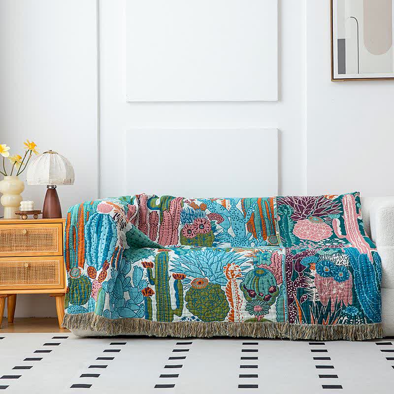 Cactus Organic Cotton Gauze Quilt