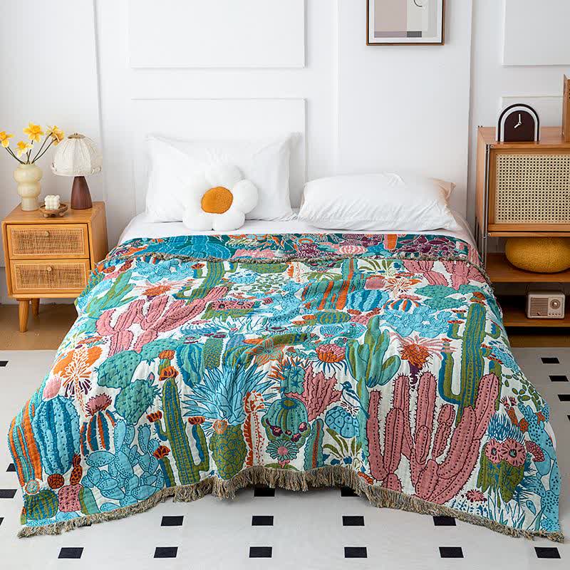 Cactus Organic Cotton Gauze Quilt