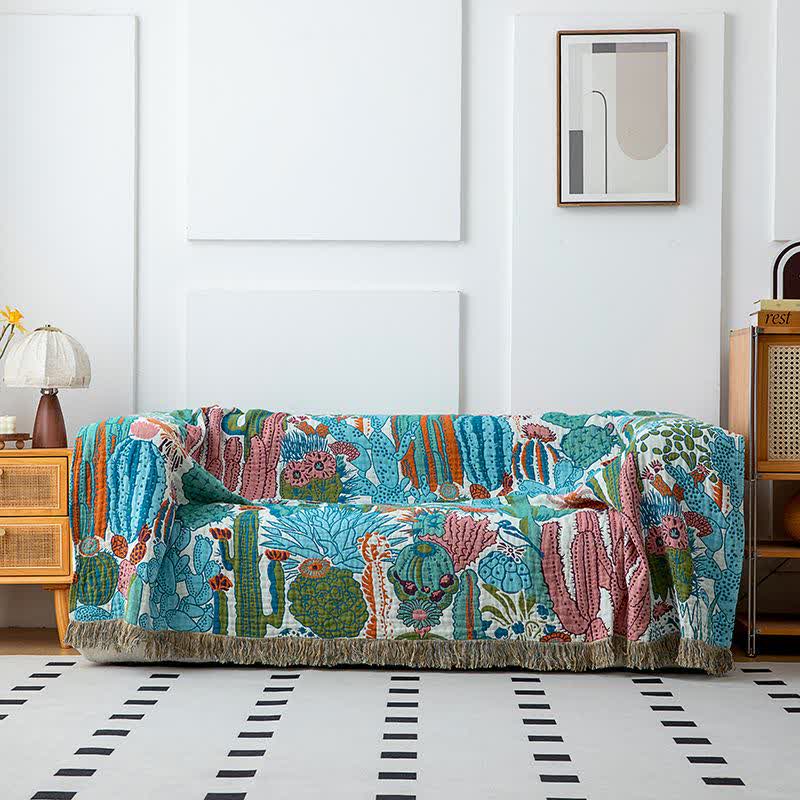 Cactus Organic Cotton Gauze Quilt