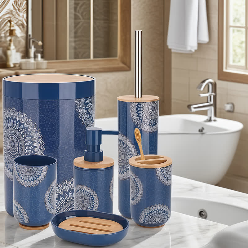 Mandala Boho Bathroom Accessory Set(6PCS)