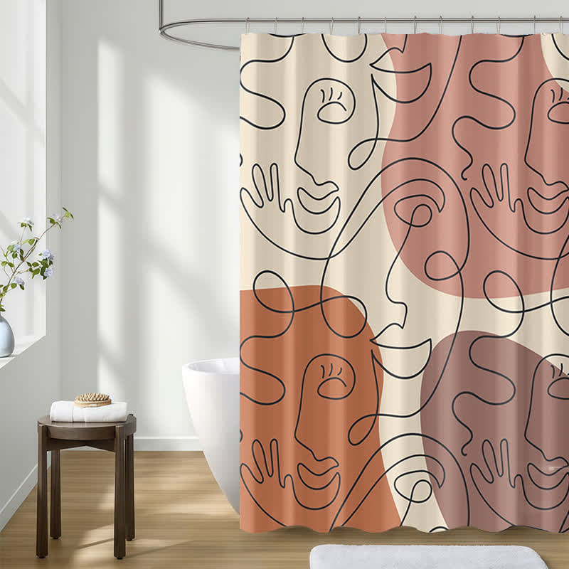 Modern Style  Waterproof Shower Curtain