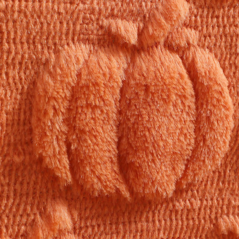 Halloween Pumpkin Quilted 3D Table Runner