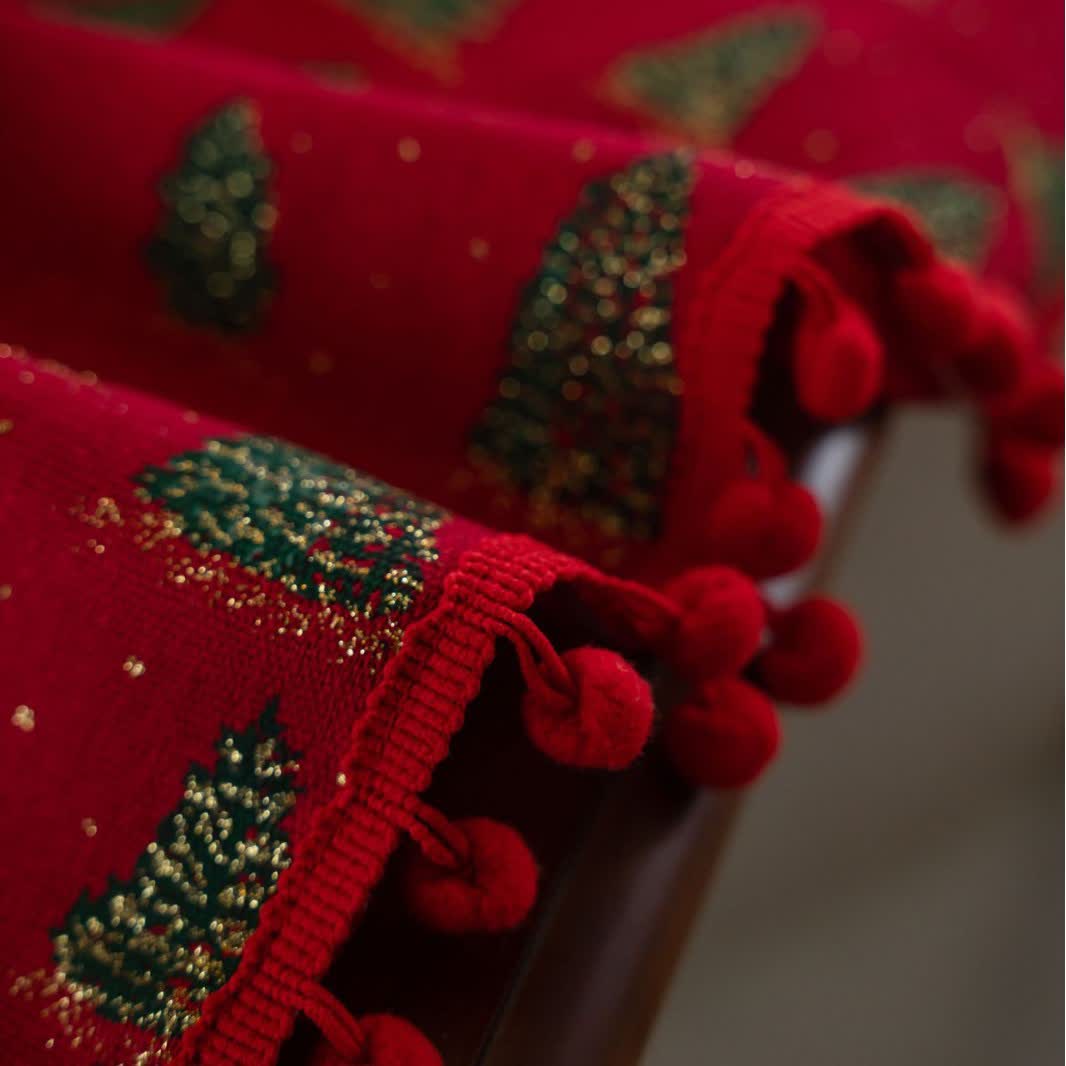 Christmas Fir Tree Print Tablecloth