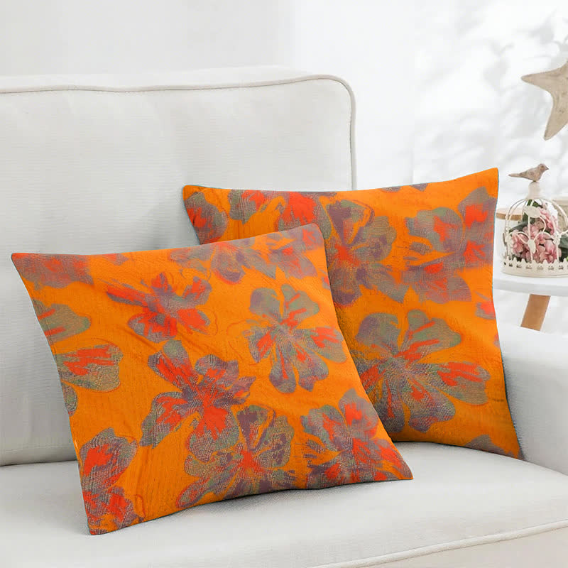 Iris Cotton Gauze Jacquard Square Pillowcases(2PCS)