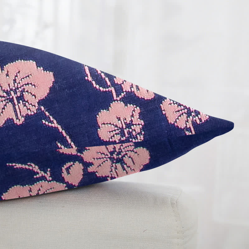 Cherry Blossom Cotton Jacquard Square Pillowcases(2PCS)