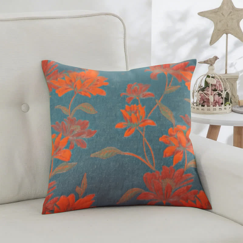 Lotus Cotton Jacquard Square Pillowcases(2PCS)