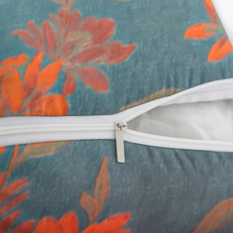 Lotus Cotton Jacquard Square Pillowcases(2PCS)